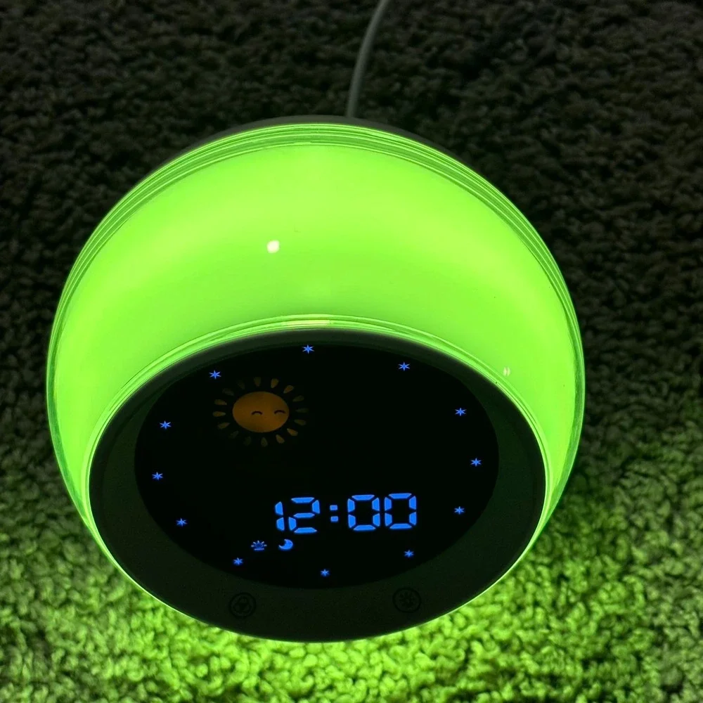 Sunrise Alarm Clock RGB Night Light Sound Machine Wake Up Lamp LED Color Changin